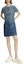 Shop (Women) KARL LAGERFELD Blue Sequin Gradient Denim Short Sleeve Mini Dress 241L1343
