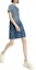 Details for (Women) KARL LAGERFELD Blue Sequin Gradient Denim Short Sleeve Mini Dress 241L1343
