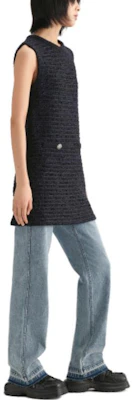 (W) 卡尔拉格斐 蓝色无袖休闲短裙 236L1371 Purchase (W) 卡尔拉格斐 蓝色无袖休闲短裙 236L1371