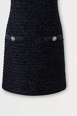 (W) 卡尔拉格斐 蓝色无袖休闲短裙 236L1371 Sizing (W) 卡尔拉格斐 蓝色无袖休闲短裙 236L1371