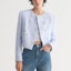 Lookbook (Women) KARL LAGERFELD Blue Tweed Single-Breasted Short Jacket 231L1402