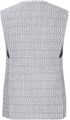(Women) KARL LAGERFELD Blue Tweed V-Neck Pocket Vest. E36W1592 Lookbook (Women) KARL LAGERFELD Blue Tweed V-Neck Pocket Vest. E36W1592