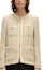 Lookbook (Women) KARL LAGERFELD Brown Contrast Trim Casual Jacket. E37W15C3