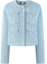 Order (Women) KARL LAGERFELD Casual Blue Denim Jacket Long Sleeve Button-Up. 241L1442