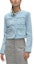 Cheap (Women) KARL LAGERFELD Casual Blue Denim Jacket Long Sleeve Button-Up. 241L1442