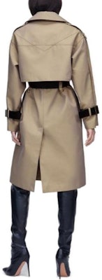 (Women) KARL LAGERFELD Double-Breasted Trench Coat Light Khaki Elegant Design 226L1563731 Shop (Women) KARL LAGERFELD Double-Breasted Trench Coat Light Khaki Elegant Design 226L1563731