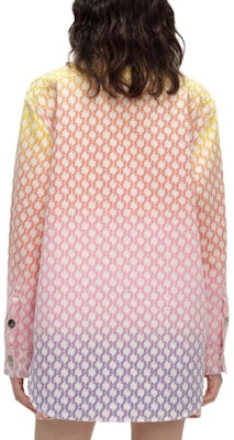 (Women) KARL LAGERFELD Gradient Print Long Sleeve Jacket Purple Red 241L1444 Details for (Women) KARL LAGERFELD Gradient Print Long Sleeve Jacket Purple Red 241L1444