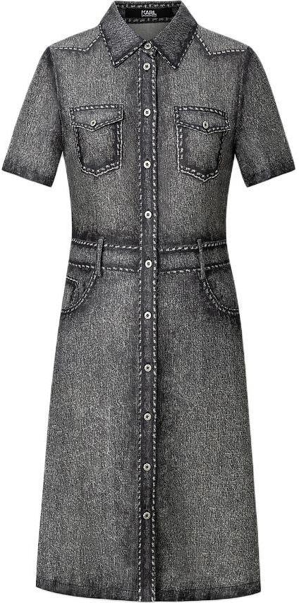 women-karl-lagerfeld-grey-washed-midi-shirt-dress-short-sleeve-elegant-style-241-l1342