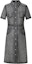 Buy (Women) KARL LAGERFELD Grey Washed Midi Shirt Dress Short Sleeve Elegant Style 241L1342