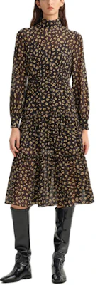 (W) 卡尔拉格斐 豹纹高领拉链A字连衣裙 多色 236L1307 Buy (W) 卡尔拉格斐 豹纹高领拉链A字连衣裙 多色 236L1307