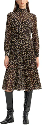 (W) 卡尔拉格斐 豹纹高领拉链A字连衣裙 多色 236L1307 Order (W) 卡尔拉格斐 豹纹高领拉链A字连衣裙 多色 236L1307