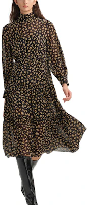 (W) 卡尔拉格斐 豹纹高领拉链A字连衣裙 多色 236L1307 Lookbook (W) 卡尔拉格斐 豹纹高领拉链A字连衣裙 多色 236L1307