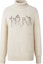 Buy (Women) KARL LAGERFELD Logo High-Neck Pullover Knitted Sweater White 226L2075