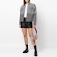 Lookbook (Women) KARL LAGERFELD Loose Fit Grey Denim Jacket with Letter Print Design. 225W1480D14