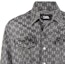 Sizing (Women) KARL LAGERFELD Loose Fit Grey Denim Jacket with Letter Print Design. 225W1480D14