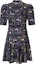 Buy (Women) KARL LAGERFELD Luxury Letter Print Short Sleeve Mini Dress E42W1377