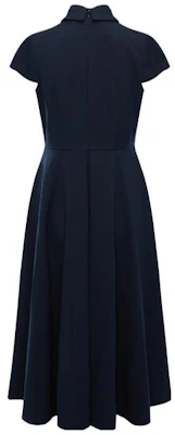 (W) 卡尔拉格斐 海军蓝纯色方领短袖连衣裙 E23L1376 Lookbook (W) 卡尔拉格斐 海军蓝纯色方领短袖连衣裙 E23L1376