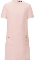 (Women) KARL LAGERFELD Pink A-Line Short Sleeve Zipper Dress SS24 Casual Style E42W13A5 (Women) KARL LAGERFELD Pink A-Line Short Sleeve Zipper Dress SS24 Casual Style E42W13A5