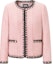 Buy (Women) KARL LAGERFELD Pink Colorblock Casual Long Sleeve Jacket. 241L1419