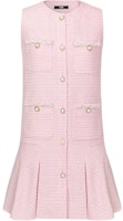 (Women) KARL LAGERFELD Pink Sleeveless Midi Dress with Pocket and Flared Hem E41W1395 (Women) KARL LAGERFELD Pink Sleeveless Midi Dress with Pocket and Flared Hem E41W1395