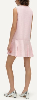 (Women) KARL LAGERFELD Pink Sleeveless Midi Dress with Pocket and Flared Hem E41W1395 Shop (Women) KARL LAGERFELD Pink Sleeveless Midi Dress with Pocket and Flared Hem E41W1395