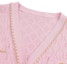 Sizing (Women) KARL LAGERFELD Pink V-Neck Button-Up Knit Cardigan Casual Chic E42W2070