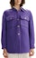Order (Women) KARL LAGERFELD Purple Single-Breasted Long-Sleeve Jacket. 236L1411