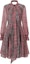 Order (Women) KARL LAGERFELD Red Plaid Lantern Sleeve Belted Dress. 236L1302