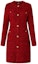 Buy (Women) Karl Lagerfeld Red Tweed Button-Up Long Sleeve Casual Dress E22L1304