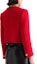 Sizing (Women) KARL LAGERFELD Red Tweed Single-Breasted Round-Neck Jacket. 236L1405