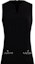 Shop (Women) Karl Lagerfeld Sleeveless Black Midi Dress with Zipper Detail 241L1387