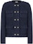 Order (W) KARL LAGERFELD Jaket Navy Double-Breasted Solid. E37W1550