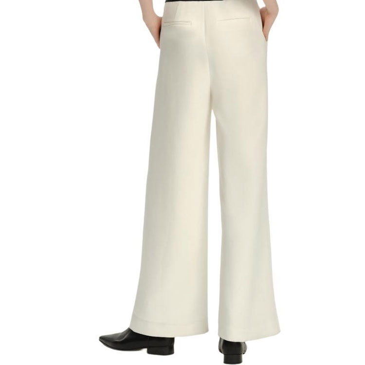 Purchase (Women) KARL LAGERFELD  SS24 Colorblock Wide-Leg Casual Pants Beige. 241L1021