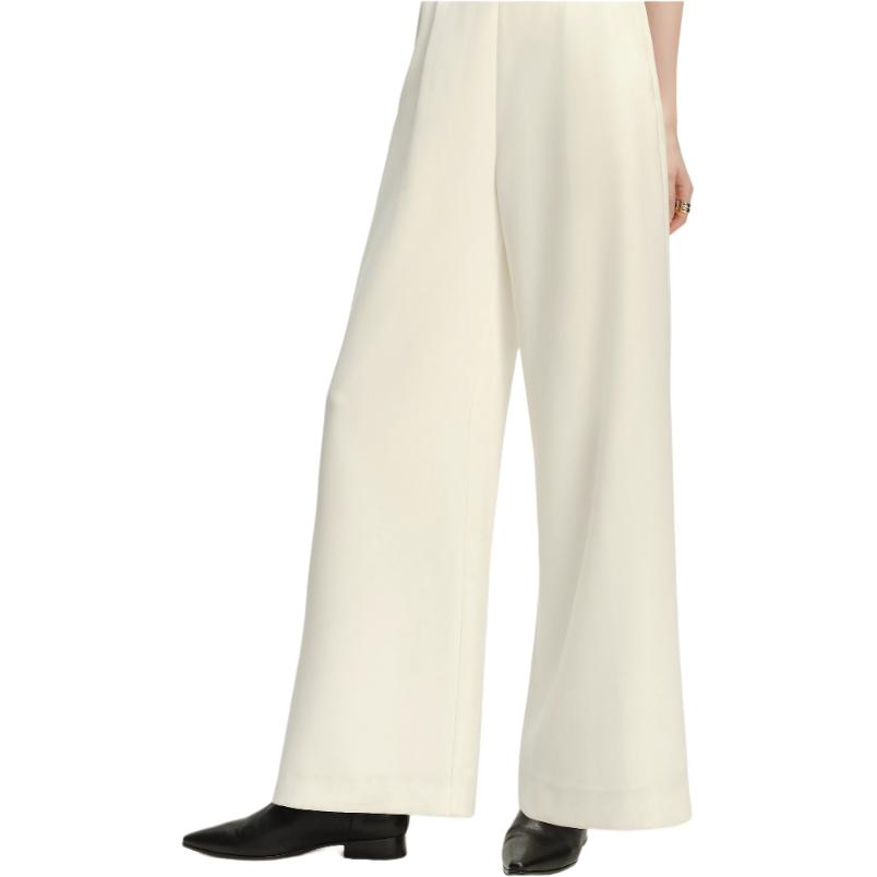 Details for (Women) KARL LAGERFELD  SS24 Colorblock Wide-Leg Casual Pants Beige. 241L1021
