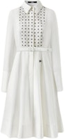 (Women) KARL LAGERFELD SS24 White Long-Sleeve A-Line Dress with Cutout Details. 241L1203 (Women) KARL LAGERFELD SS24 White Long-Sleeve A-Line Dress with Cutout Details. 241L1203