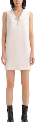 (Women) KARL LAGERFELD White Bow Crystal V-Neck Sleeveless Dress SS23 E33L1329 Lookbook (Women) KARL LAGERFELD White Bow Crystal V-Neck Sleeveless Dress SS23 E33L1329