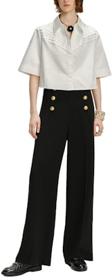 (Women) KARL LAGERFELD White Business Casual Long Sleeve Shirt 241L1621 Lookbook (Women) KARL LAGERFELD White Business Casual Long Sleeve Shirt 241L1621