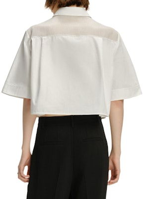 (Women) KARL LAGERFELD White Business Casual Long Sleeve Shirt 241L1621 Purchase (Women) KARL LAGERFELD White Business Casual Long Sleeve Shirt 241L1621