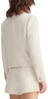 (Women) KARL LAGERFELD White Casual Long Sleeve Jacket with Single Button. E36W1527 Shop (Women) KARL LAGERFELD White Casual Long Sleeve Jacket with Single Button. E36W1527