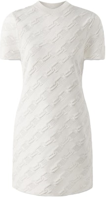 (Women) KARL LAGERFELD White Chain Print Short Sleeve Casual Dress. 236L1372 Order (Women) KARL LAGERFELD White Chain Print Short Sleeve Casual Dress. 236L1372