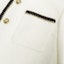 Sizing (Women) KARL LAGERFELD White Contrast Trim Long Sleeve Jacket for Daily Commute E36W1529
