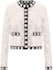 Order (Women) KARL LAGERFELD White Embroidered Knit Cardigan SS24 Long Sleeve Top. 241L2049