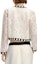 Purchase (Women) KARL LAGERFELD White Embroidered Knit Cardigan SS24 Long Sleeve Top. 241L2049