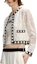 Details for (Women) KARL LAGERFELD White Embroidered Knit Cardigan SS24 Long Sleeve Top. 241L2049