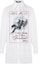 Buy (Women) KARL LAGERFELD White Logo Print Long Sleeve Button-Up Shirt. 231L1624