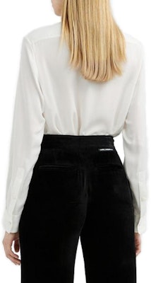(Women) Karl Lagerfeld White Long Sleeve Bow Tie Shirt. 221L1623 Lookbook (Women) Karl Lagerfeld White Long Sleeve Bow Tie Shirt. 221L1623