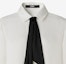Purchase (Women) Karl Lagerfeld White Long Sleeve Bow Tie Shirt. 221L1623