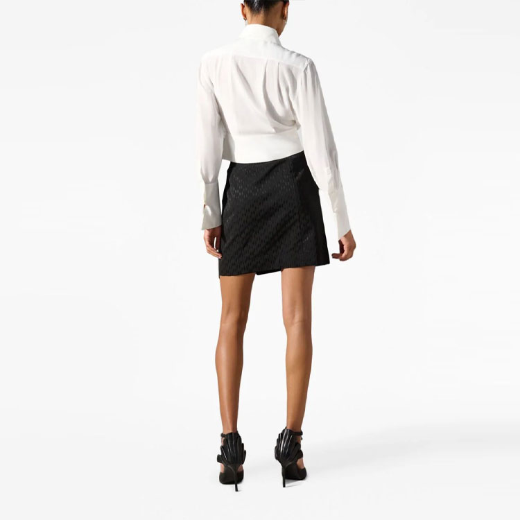 Shop (Women) KARL LAGERFELD  White Long Sleeve Fitted Shirt for Daily Casual Wear 235W1605110
