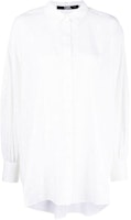 (Women) KARL LAGERFELD White Luxury Logo Pattern Long Sleeve Shirt. 231W1601100 (Women) KARL LAGERFELD White Luxury Logo Pattern Long Sleeve Shirt. 231W1601100