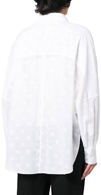 (Women) KARL LAGERFELD White Luxury Logo Pattern Long Sleeve Shirt. 231W1601100 Shop (Women) KARL LAGERFELD White Luxury Logo Pattern Long Sleeve Shirt. 231W1601100